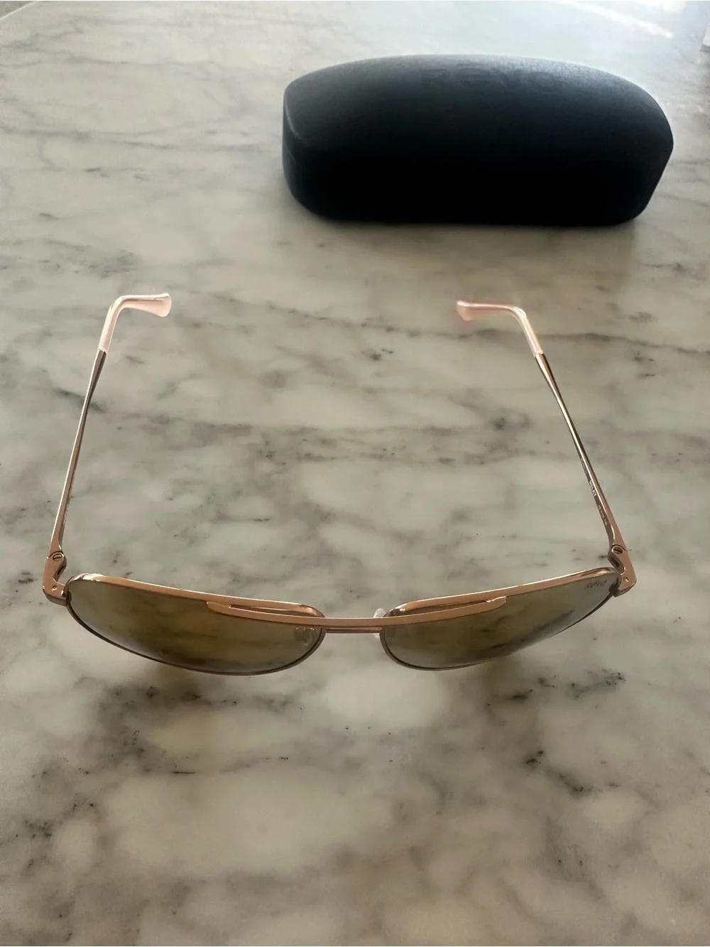Revo - Relay Rose Gold Aviator Sunglasses
